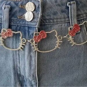 Hello Kitty Red and Silver Belt